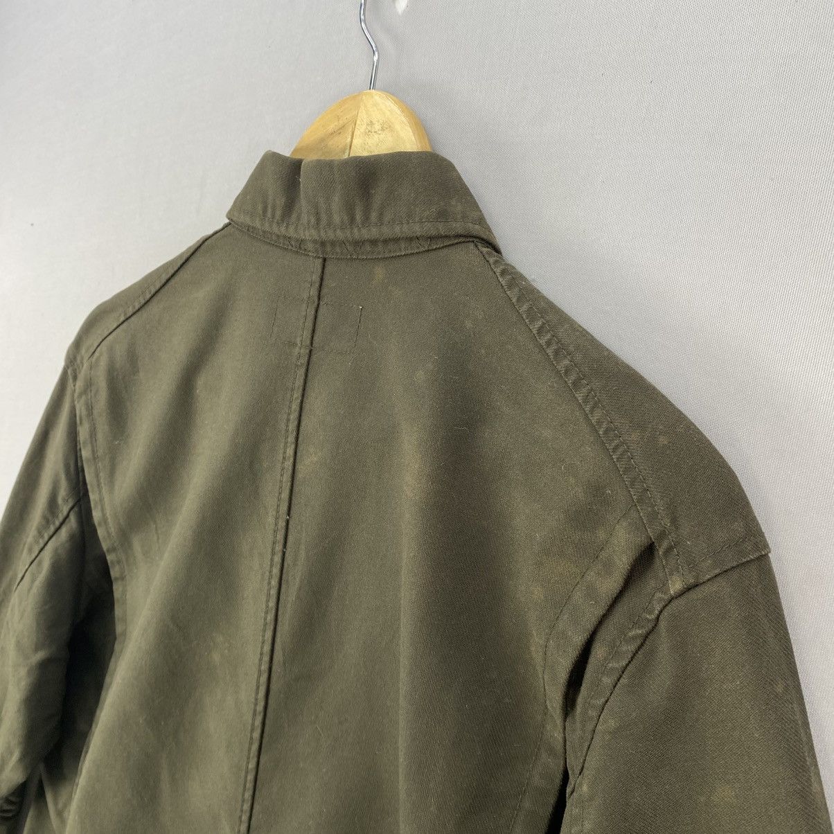 Japanese Brand Michel Klein Homme Olive Green Utility Jacket Size US M / EU 48-50 / 2 - 5 Thumbnail