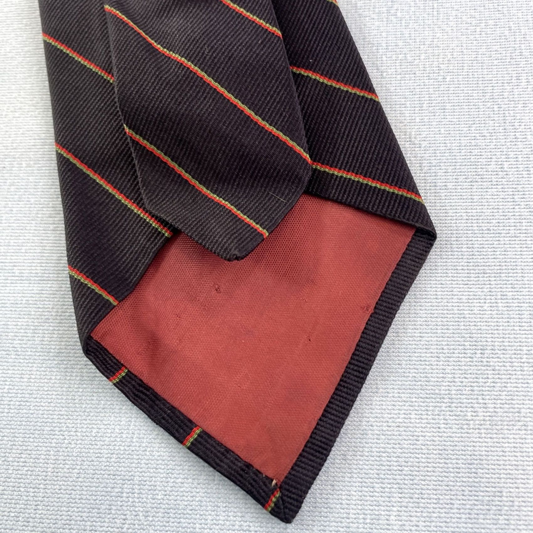 Vintage VINTAGE Pope's Shreveport Tie Blue Regiment Stripe Repp Necktie 3x56 Silk Mens Swing 1960s Cap Capsule Geometric Elegant Vintage Designer Size ONE SIZE - 6 Thumbnail