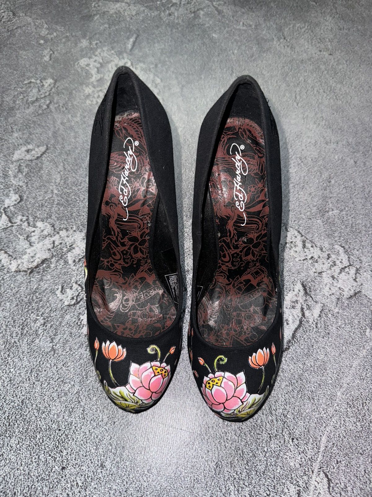 Ed Hardy × Japanese Brand Ed Hardy US7 UK4.5 EUR38 all printed heels boots shoes Size US 7 / IT 37 - 9 Thumbnail
