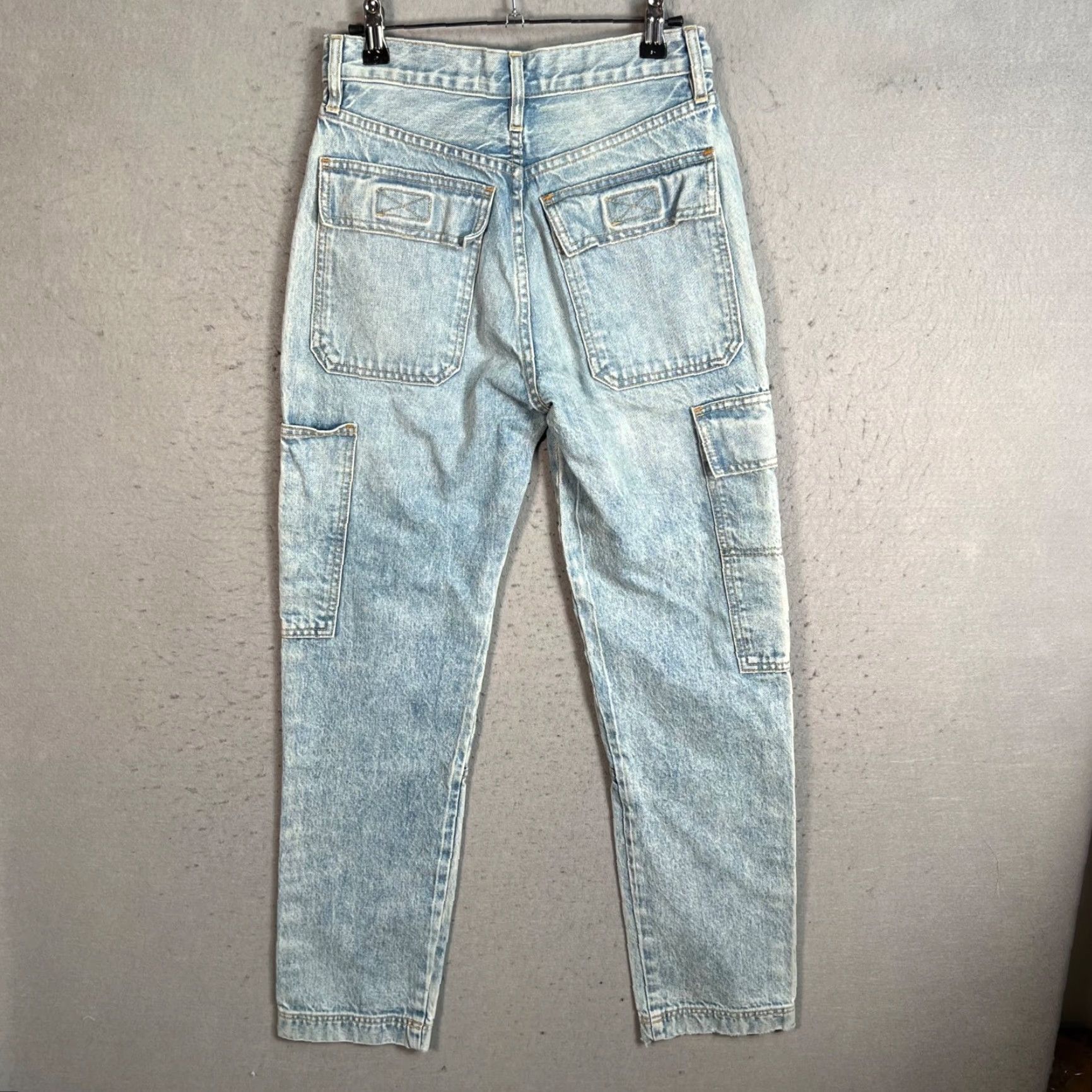 SLVRLAKE Slvrlake Savior Premium Denim Utility Jeans W/ Pockets Light Wash Womens 26 Size 26" / US 2 / IT 38 - 2 Thumbnail