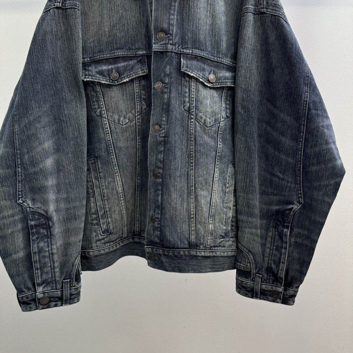 Balenciaga Balenciaga Deconstructed Denim Jacket Size US S / EU 44-46 / 1 - 2 Thumbnail