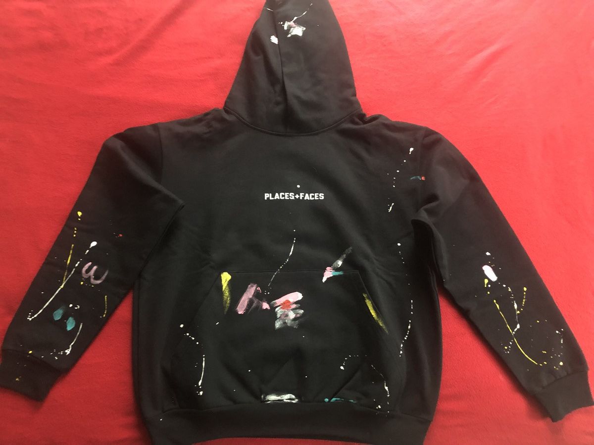Places + Faces Places + Faces Paint Splatter Hoodie sz. M Size US M / EU 48-50 / 2 - 1 Thumbnail