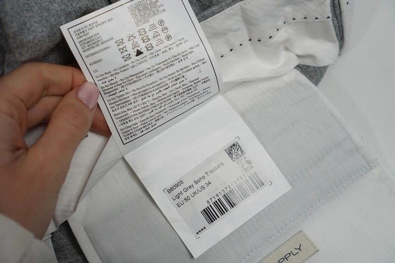 Suitsupply Men Suitsupply Soho Turn - Up Trousers Flannel Wool UK/US40 Size 40R - 5 Thumbnail