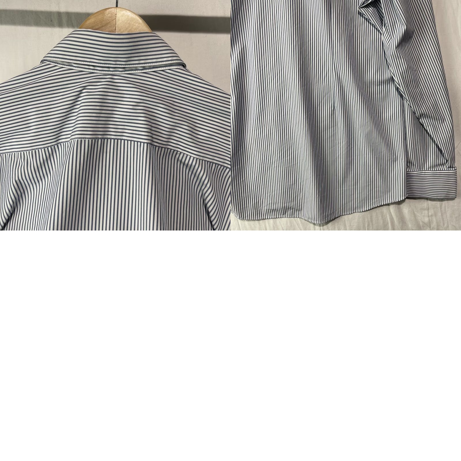 Mizzen+Main Mizzen+Main Shirt Mens XL Blue Button Up Striped Leeward Trim Fit Leeward Striped Size US XL / EU 56 / 4 - 9 Thumbnail