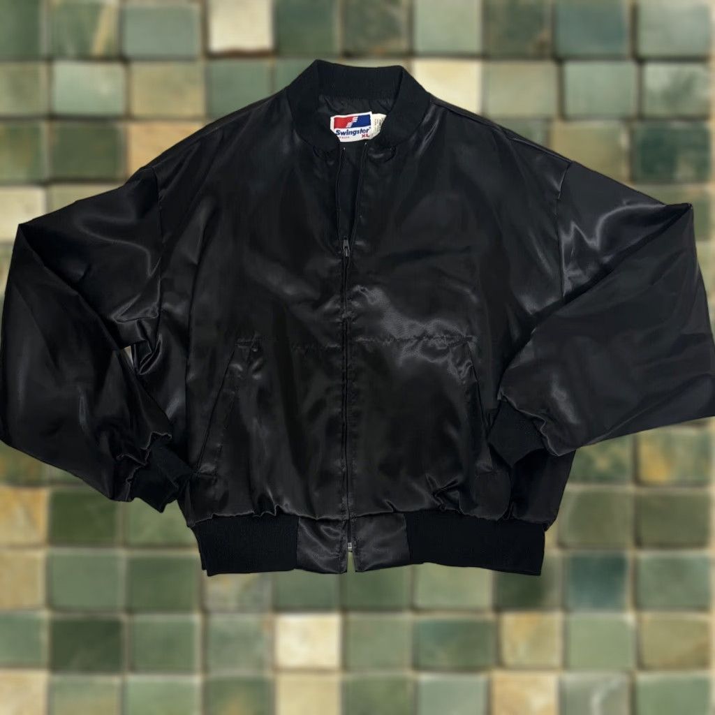 Camel VINTAGE Camel The Hard Pack U. S. Tour Men’s 90s Black Full Zip Bomber Jacket XL Size US XL / EU 56 / 4 - 1 Thumbnail