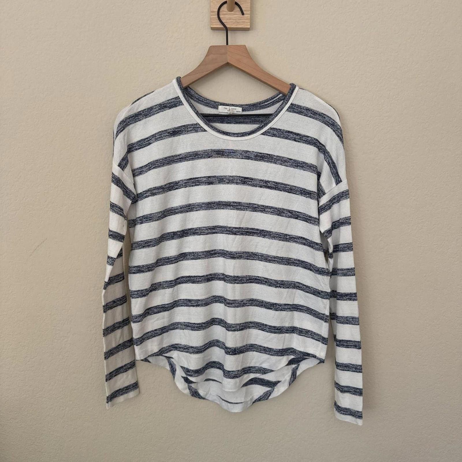 Rag & Bone Rag & Bone Striped Long Sleeve Women’s XXS Blue and White Size XXS / US 00 / IT 34 - 1 Thumbnail