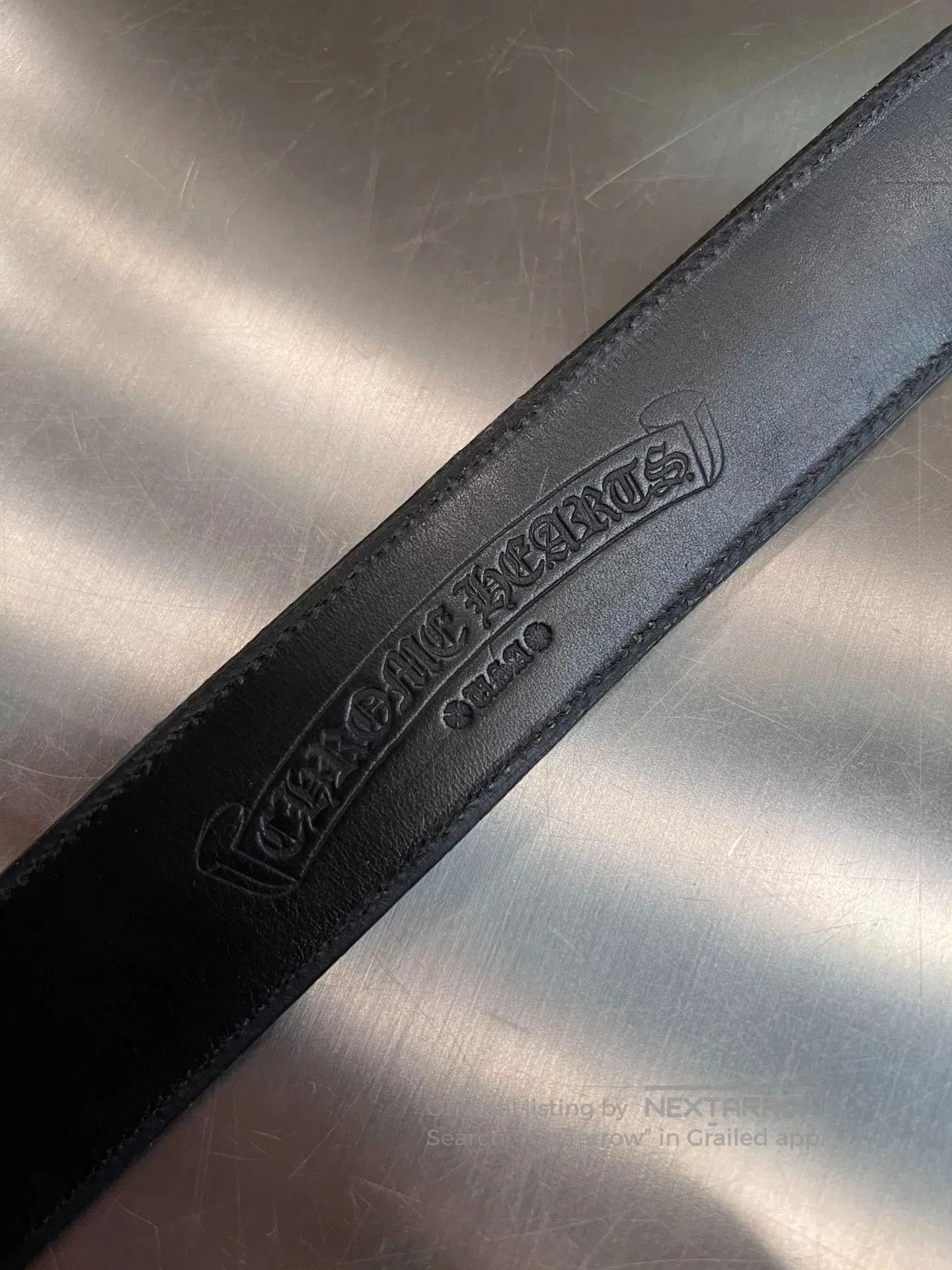 Chrome Hearts Chrome Hearts Black Cross Patchwork Belt. Size ONE SIZE - 5 Thumbnail