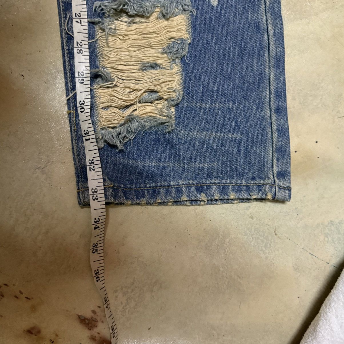 Japanese Brand Japanese Brand Distressed Denim Jeans Size US 32 / EU 48 - 12 Thumbnail