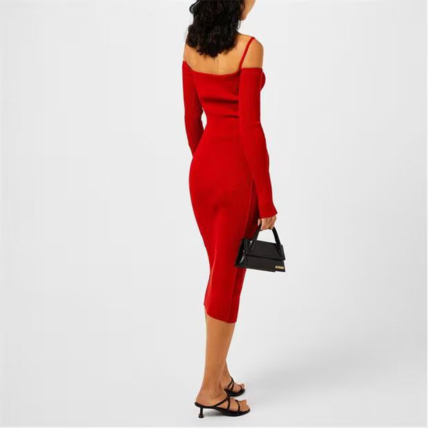 Jacquemus o1g2r1mq1024 Dress in Red Size M / US 6-8 / IT 42-44 - 6 Thumbnail