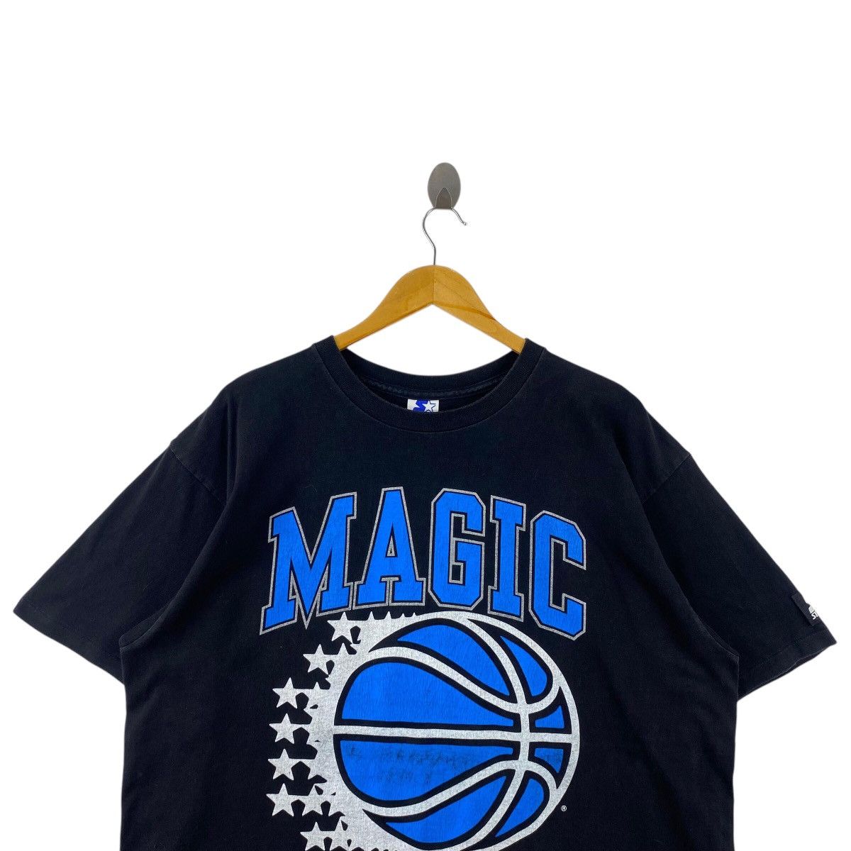 NBA × Starter × Vintage Pick!! Vtg 90's NBA MAGIC ORLANDO Faded Top Tee Tshirt Size US XL / EU 56 / 4 - 5 Thumbnail
