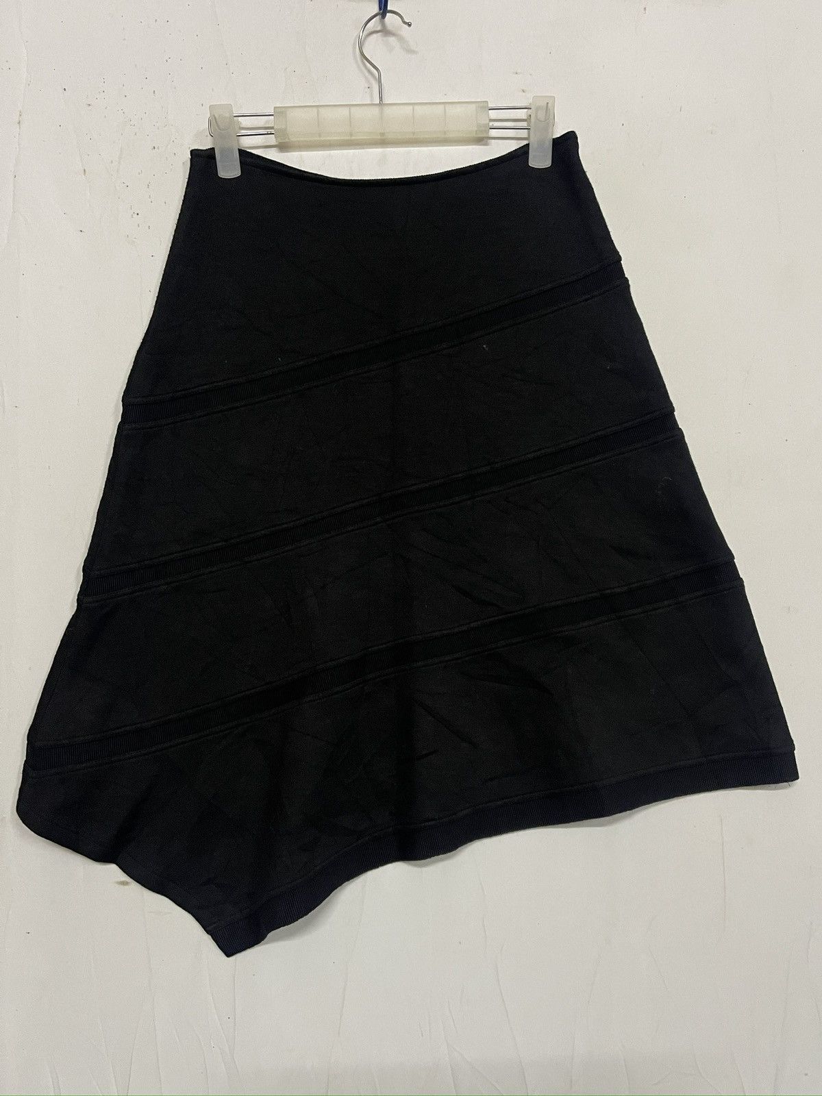 Jil Sander GRAILLL🔥Jil Sander Navy Asymmetrical Hem Skirt Size 24" / US 00 / IT 34 - 5 Thumbnail