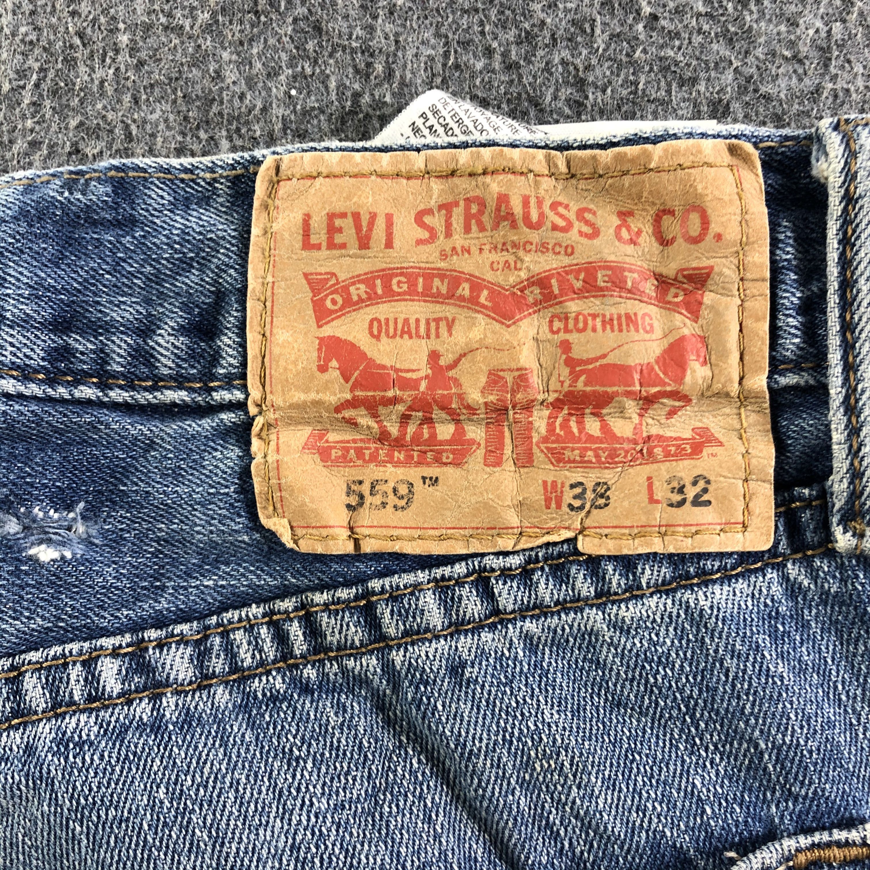 Levi's Vintage Blue Wash Levis 559 Jeans-J3225 Size US 40 / EU 56 - 5 Thumbnail