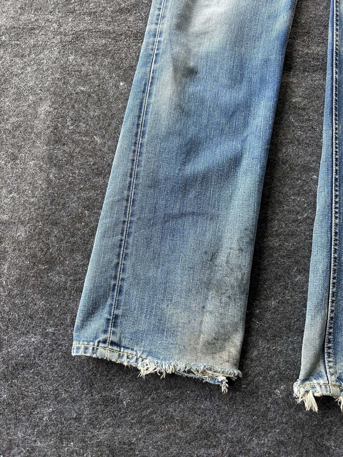 Lee Vintage Rare 50s Lee 101 Half Selvedge Denim 29x34 D444 Size US 29 - 11 Thumbnail
