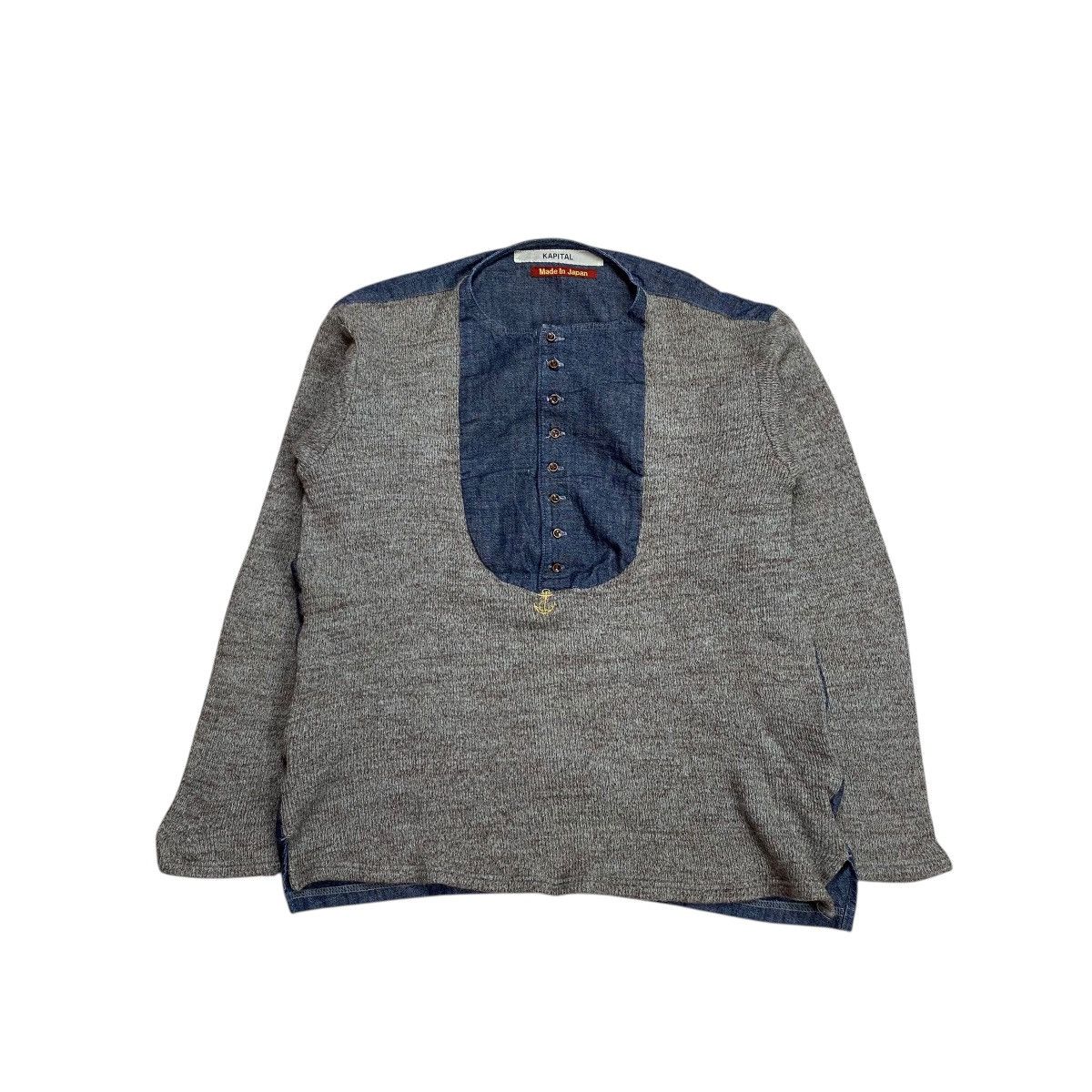 Kapital Kapital Hybrid Half Button Wool Mix Cotton Jacket Size US M / EU 48-50 / 2 - 1 Thumbnail