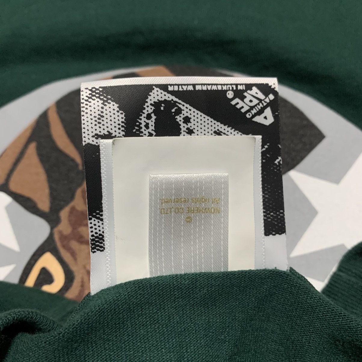 Bape Bape Medium Ape Graphic Green Tee Classic A Bathing Ape Size US M / EU 48-50 / 2 - 8 Thumbnail