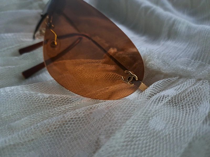 Chanel Chanel Sunglasses 4014 Rhinestone CC 4017 Rimless Vintage Size ONE SIZE - 3 Thumbnail