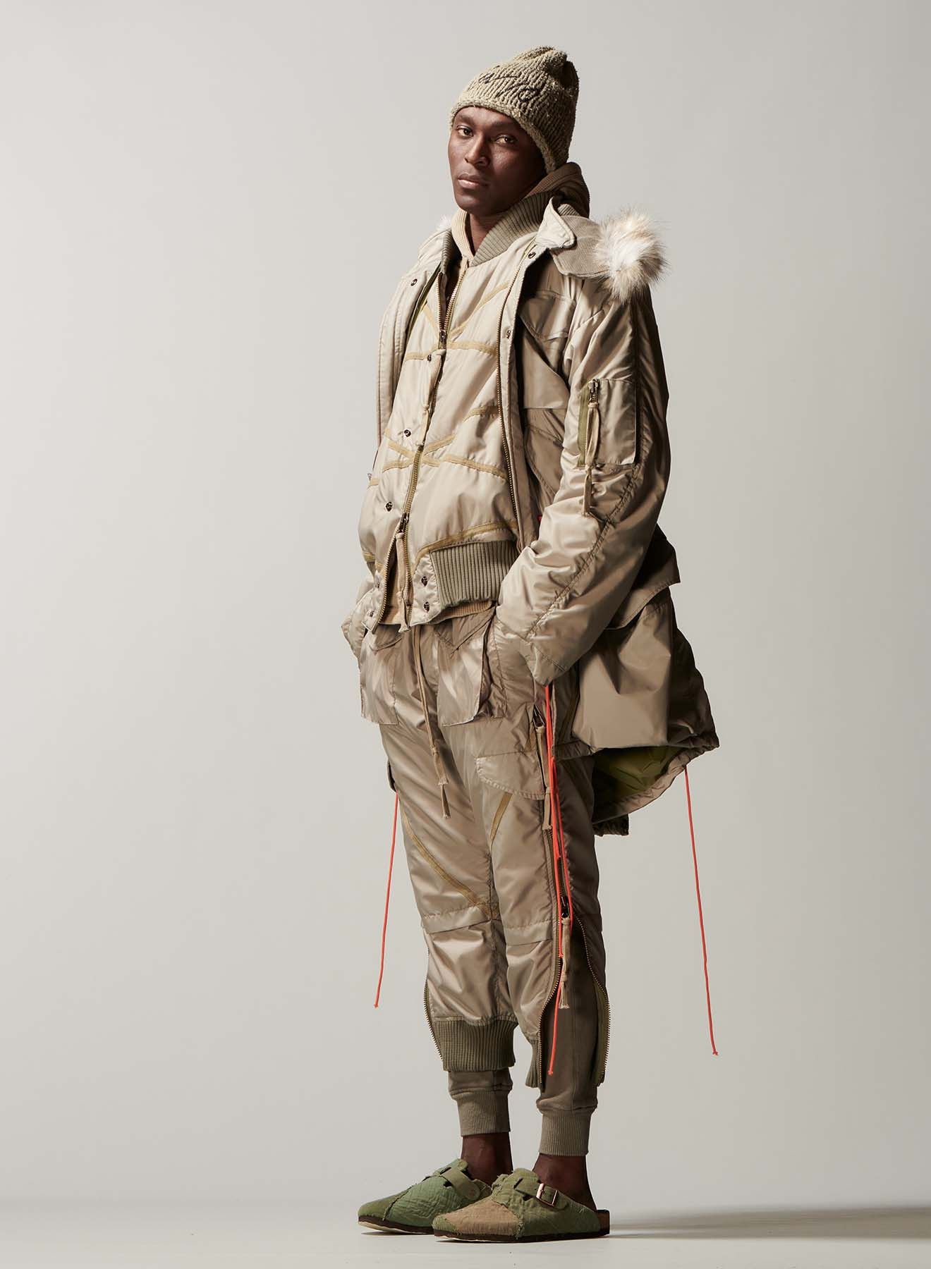 Greg Lauren Army Nylon Fishtail Parka