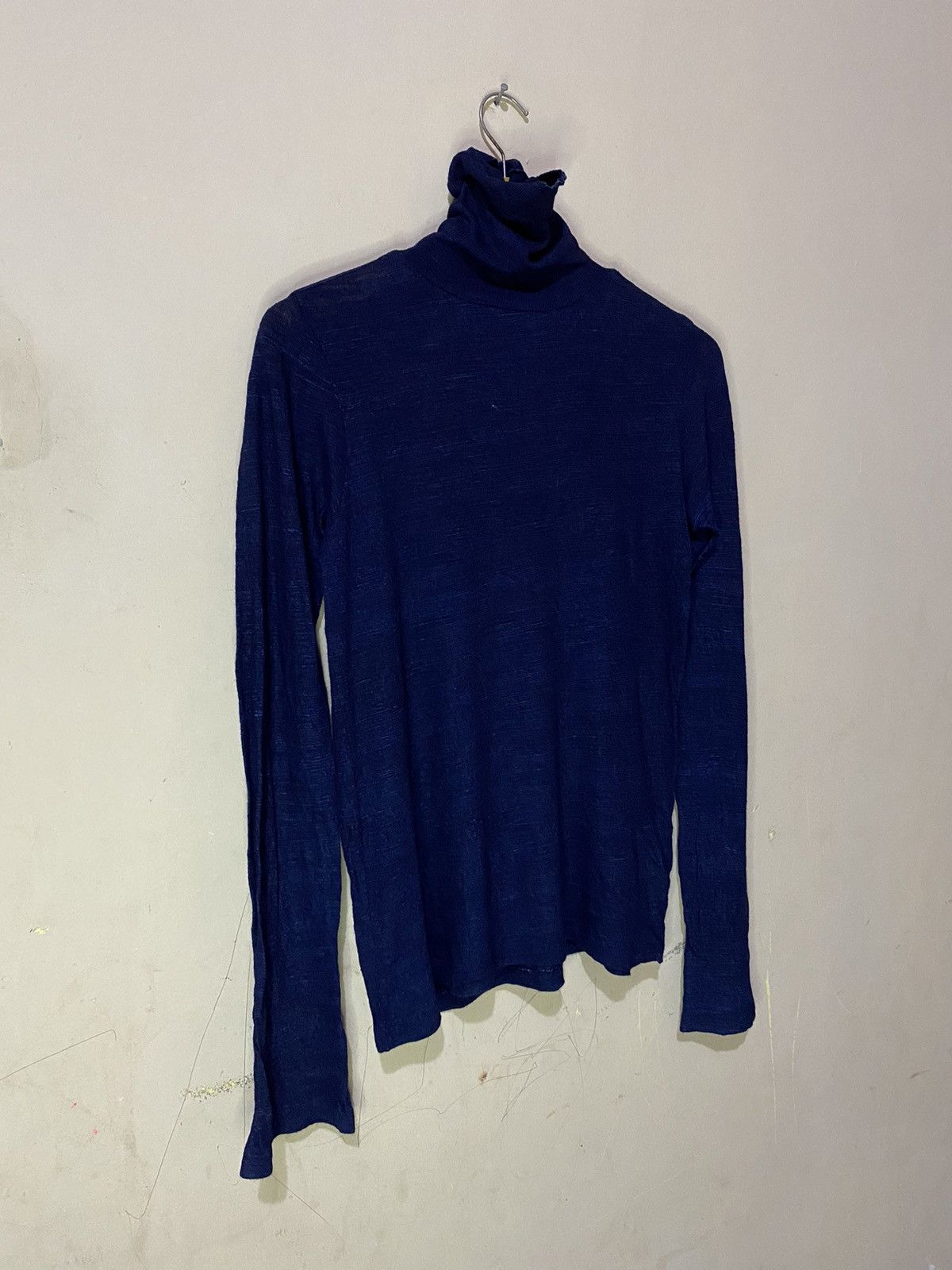 45rpm × Japanese Brand × Vintage 45rpm Japan Indigo Turtle Neck Sweaters Size US M / EU 48-50 / 2 - 4 Thumbnail