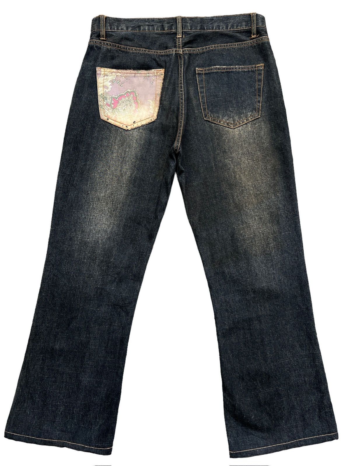 Japanese Brand Freebeat Sukarjan Distressed Patchwork Rusty Jeans 34x28.5 Size US 34 / EU 50 - 2 Thumbnail