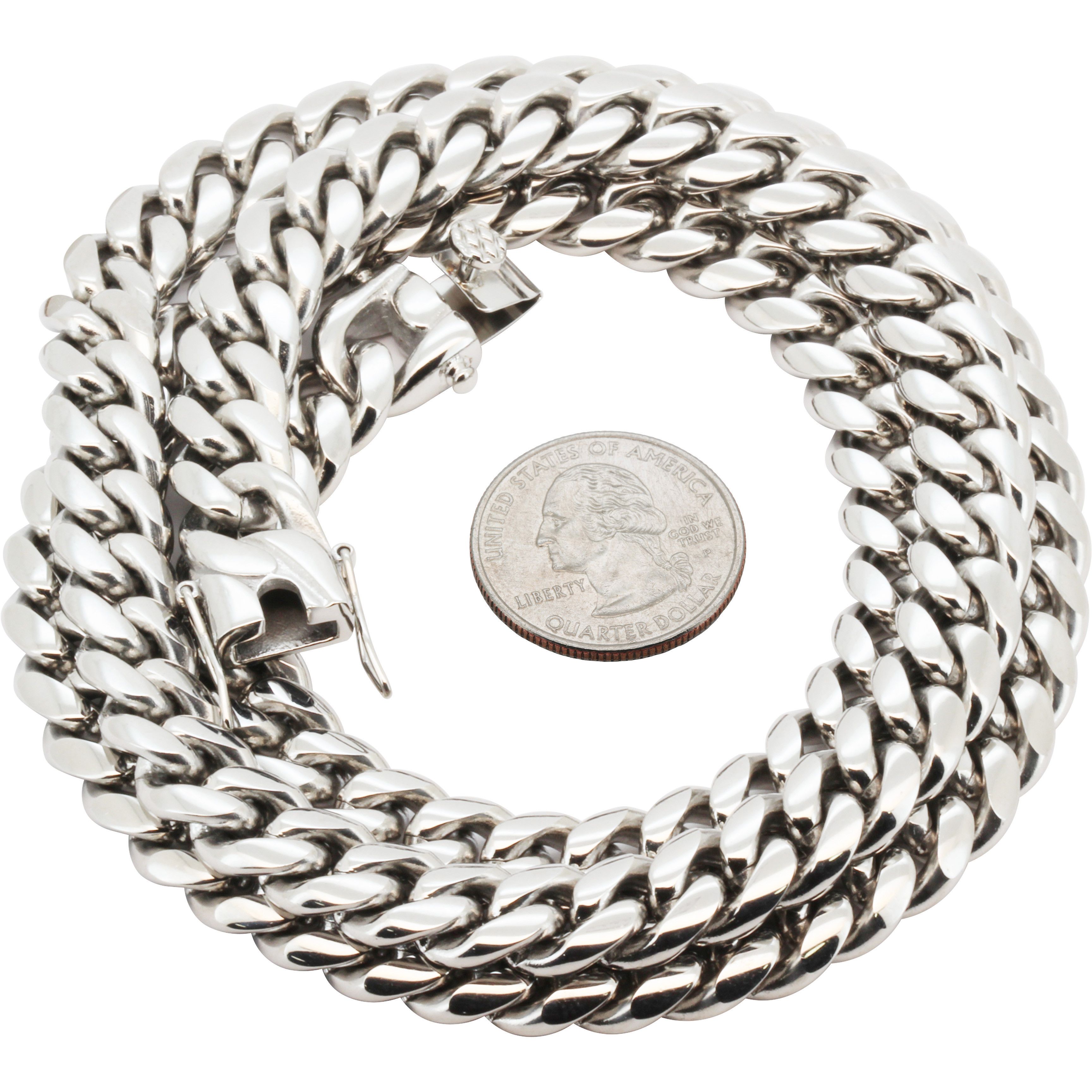 Other 316L Stainless Steel 10mm Miami Cuban Link Chain Necklace24" Size ONE SIZE - 2 Thumbnail