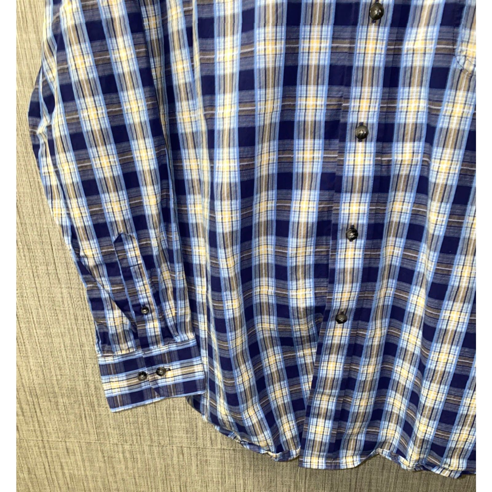 Wrangler Wrangler George Stait Mens Multi Color Plaid Long Sleeve Button Shirt L Size US L / EU 52-54 / 3 - 4 Thumbnail