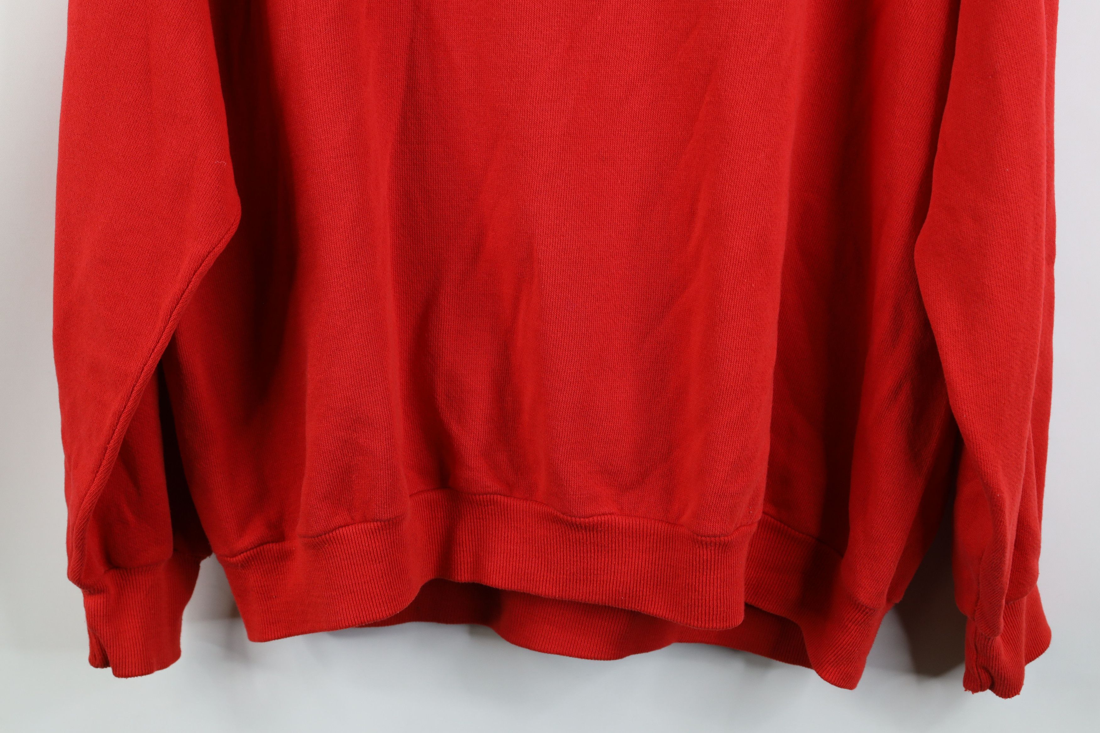 Vintage Vintage 70s Streetwear Raglan Crewneck Sweatshirt Red USA Size L / US 10 / IT 46 - 10 Thumbnail