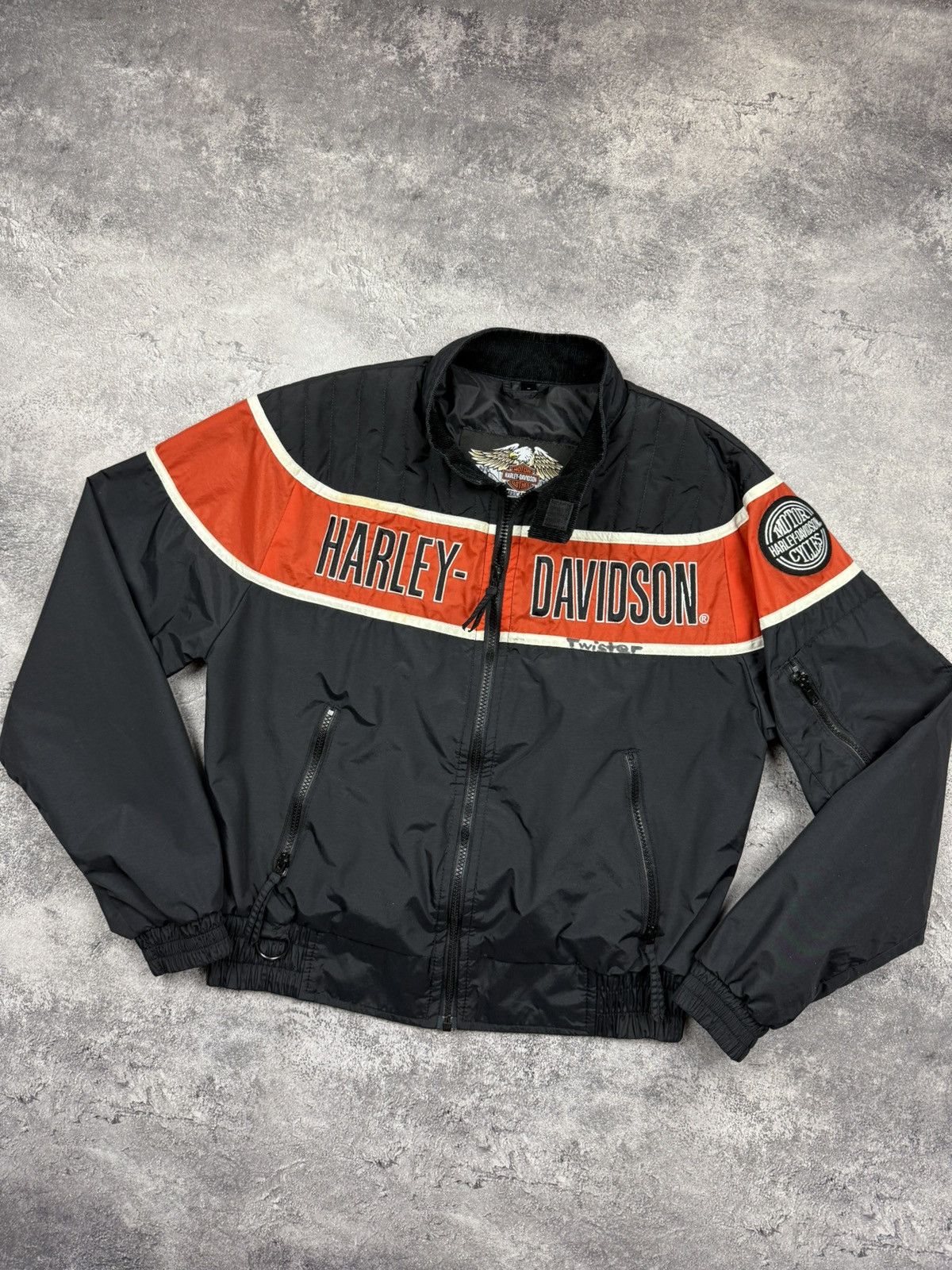 Harley Davidson Vintage Harley Davidson Jacket Big Logo Y2K Made In USA Size US S / EU 44-46 / 1 - 7 Thumbnail