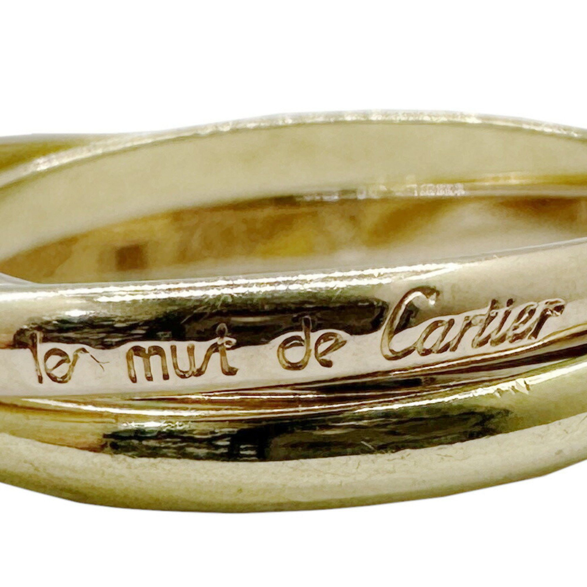 Cartier CARTIER Trinity Ring XS Size 52 Approx. 3 Rows K18YG WG PG Yellow White Pink Gold Three Colors Women s Grailed