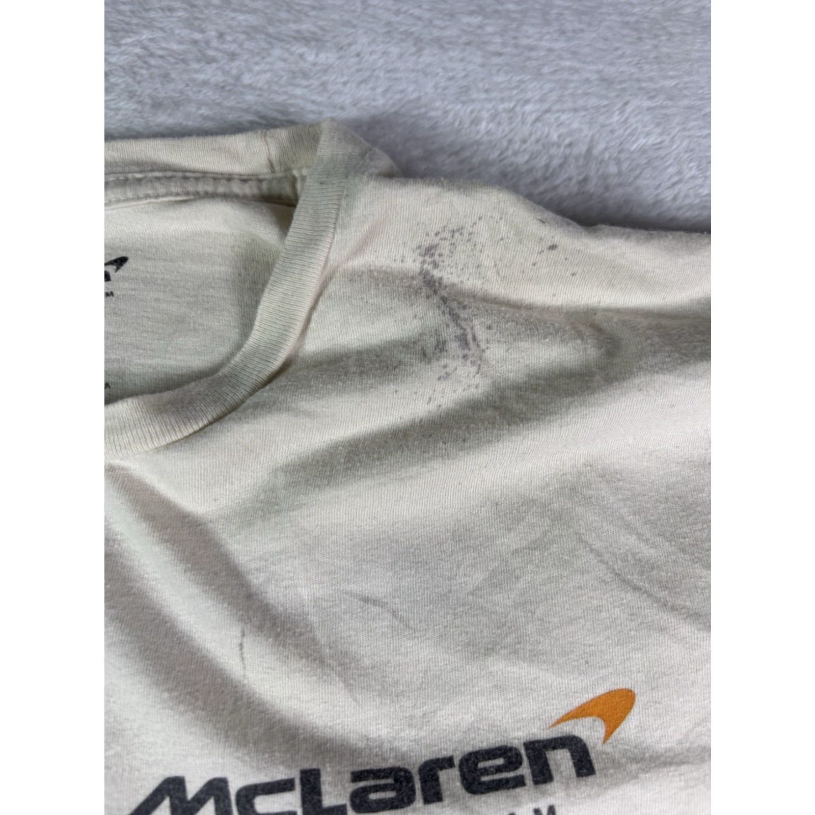 Vintage McLaren Formula 1 Racing Graphic Tee Shirt Mens Large White Size US L / EU 52-54 / 3 - 7 Thumbnail