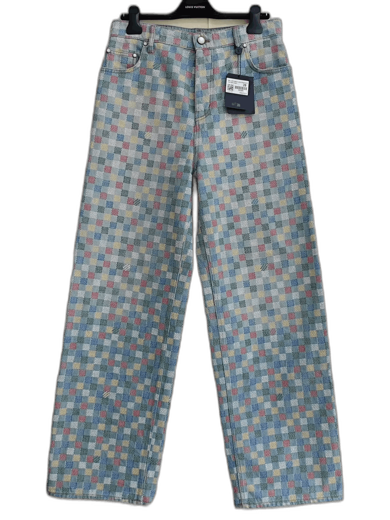 Louis Vuitton Louis Vuitton Colorful Checkered Denim Pants Size US 28 / EU 44 - 1 Thumbnail