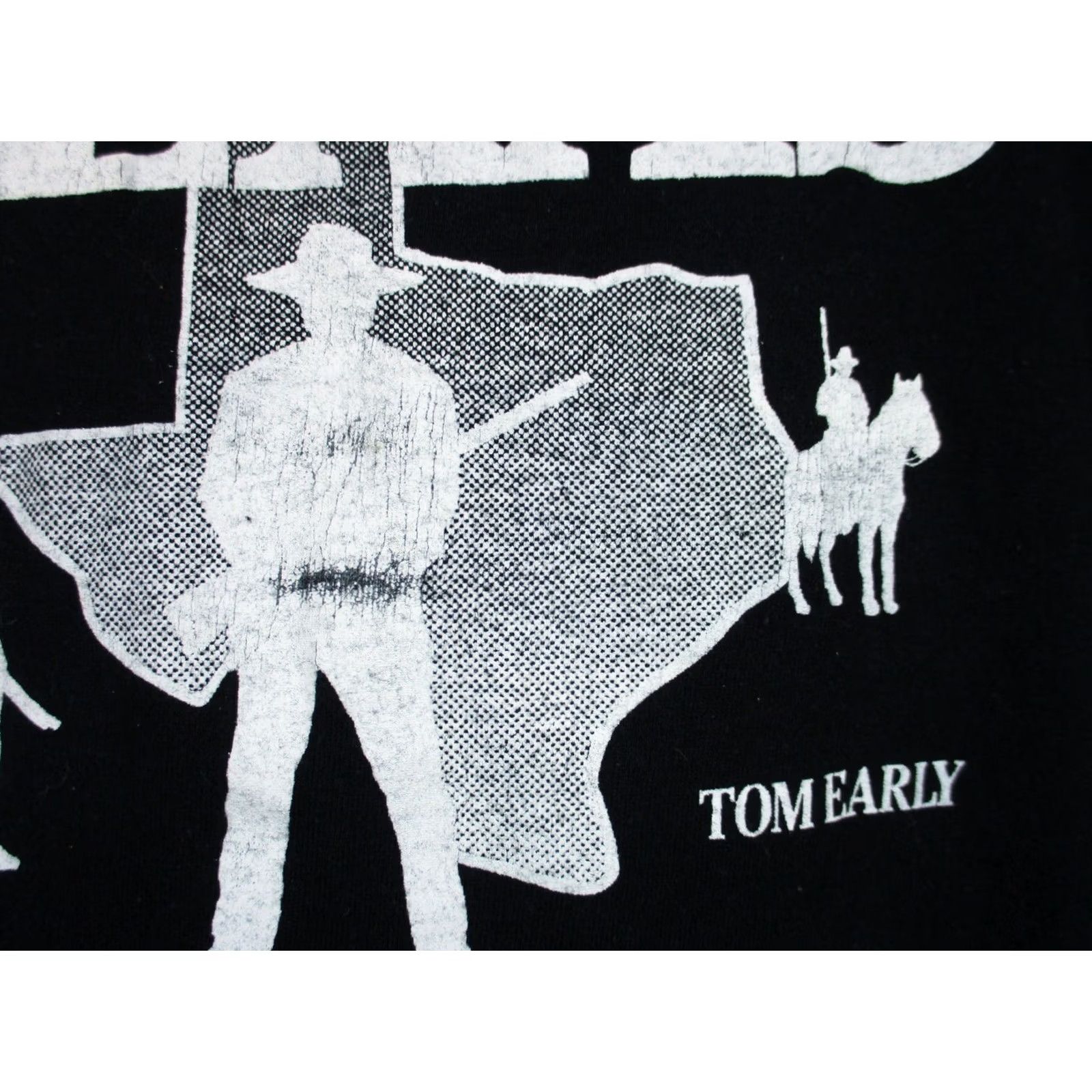 Vintage vintage SONS OF TEXAS T-Shirt Mens M Black 80s 90s western print shirt Short Sleeve Crew Neck Vintage Shirt Size US M / EU 48-50 / 2 - 5 Thumbnail