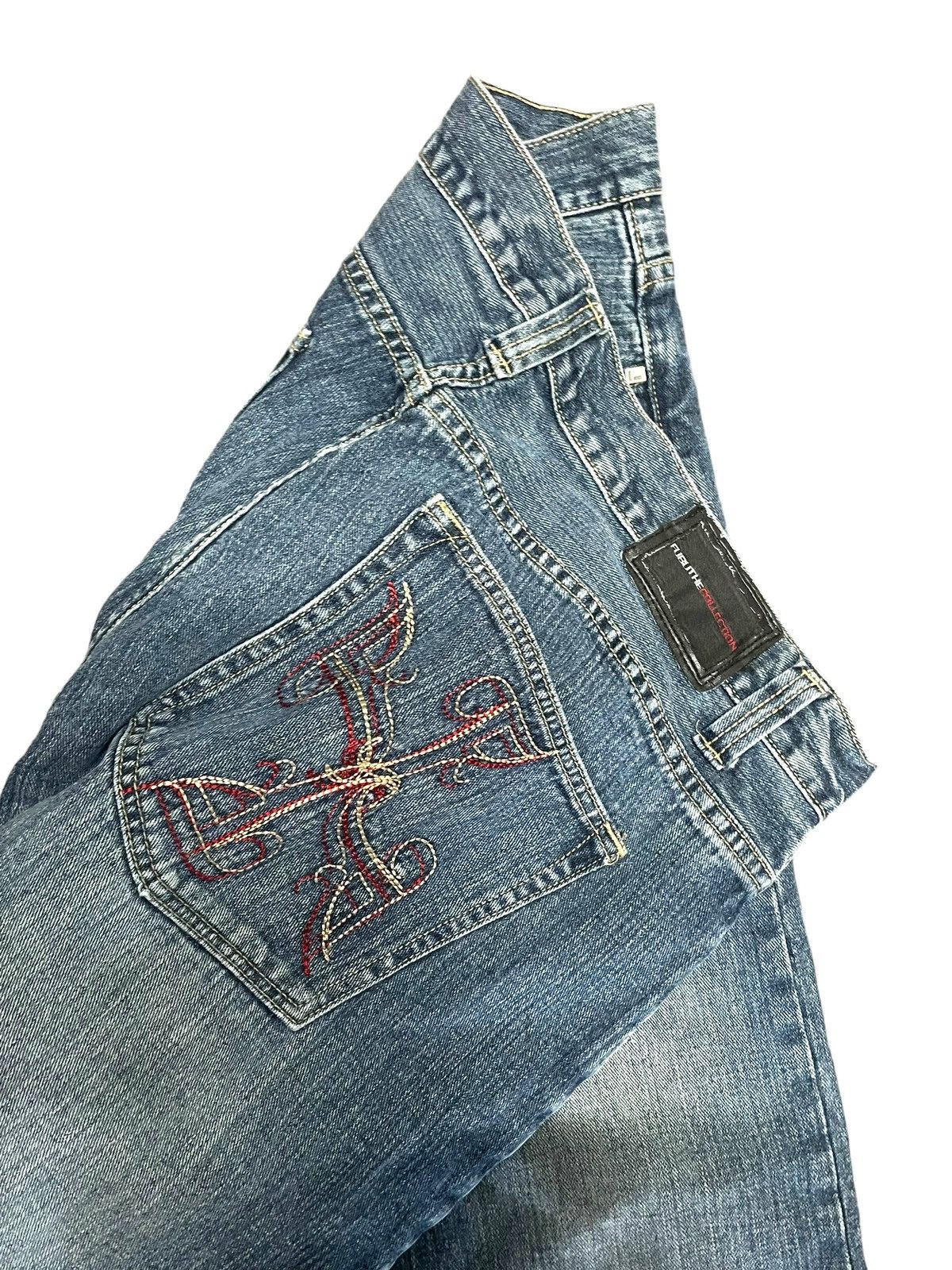 Fubu Y2K FUBU Embroidered Jeans 40x32 Size US 40 / EU 56 - 1 Thumbnail