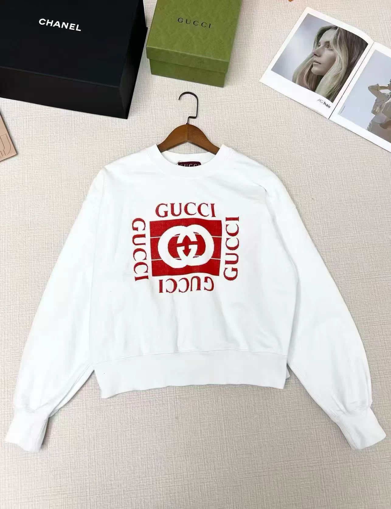 Gucci Gucci Women's Sweatshirt AG577 120B/59S/52L Size M / US 6-8 / IT 42-44 - 1 Thumbnail