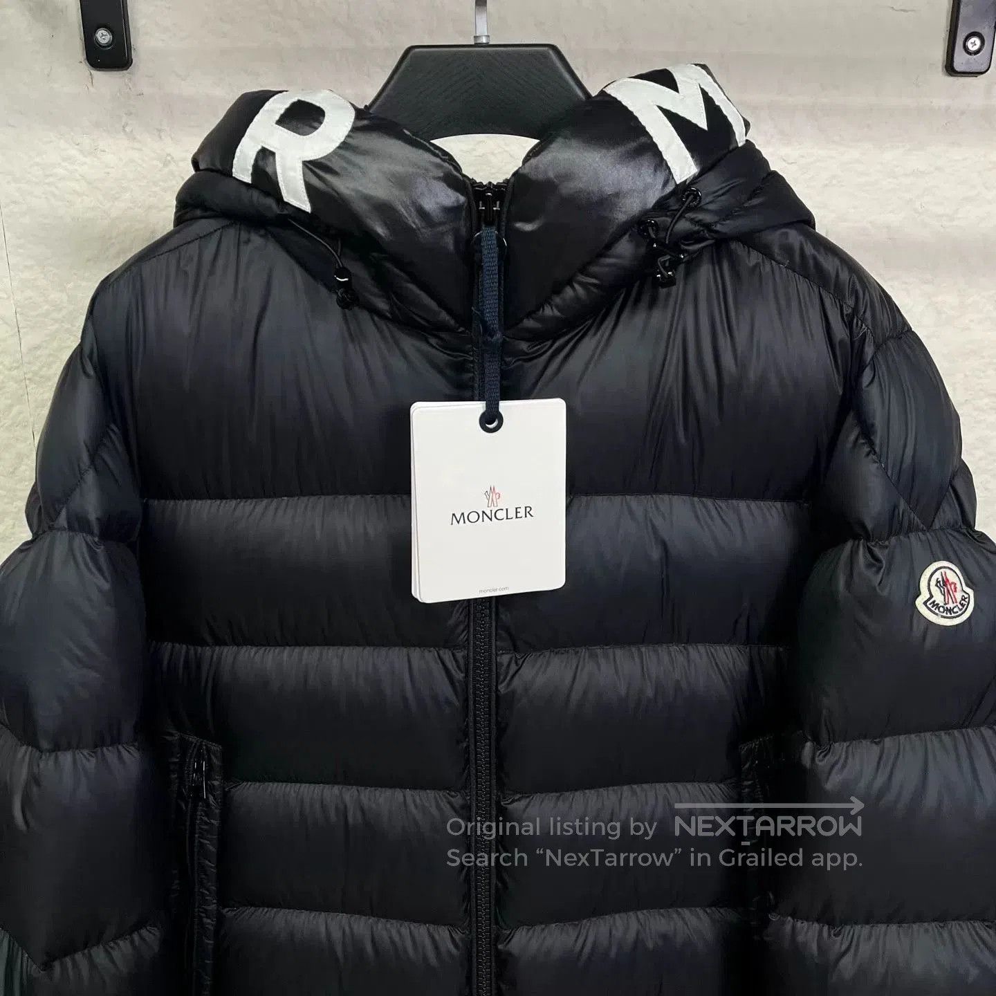 Moncler Moncler Logo Black Down Jacket. Size US L / EU 52-54 / 3 - 3 Thumbnail