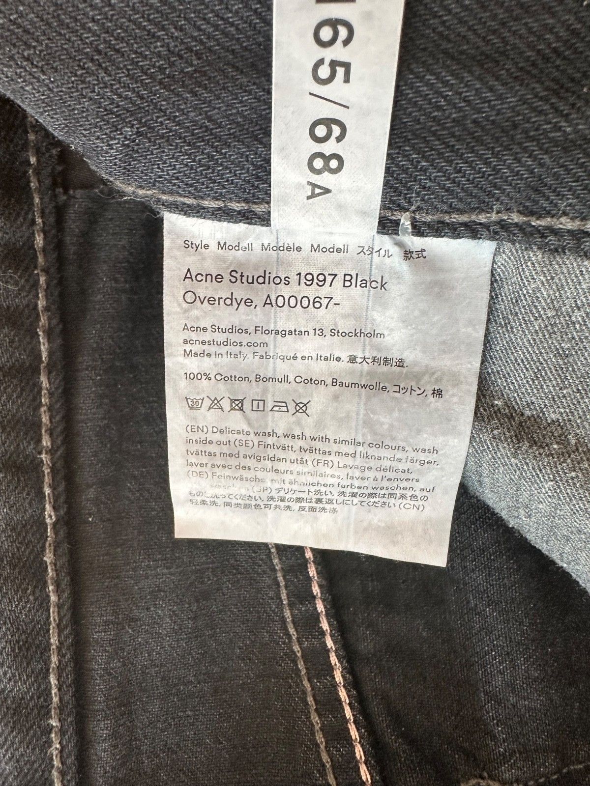 Acne Studios Acne Studios 1997 Jeans - Overdyed Black Size US 27 - 8 Thumbnail