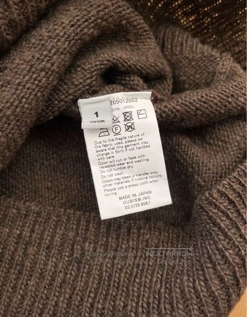 Visvim Visvim COLLEGE KNIT Clay Dyed Crew Neck Sweater Size US S / EU 44-46 / 1 - 5 Thumbnail