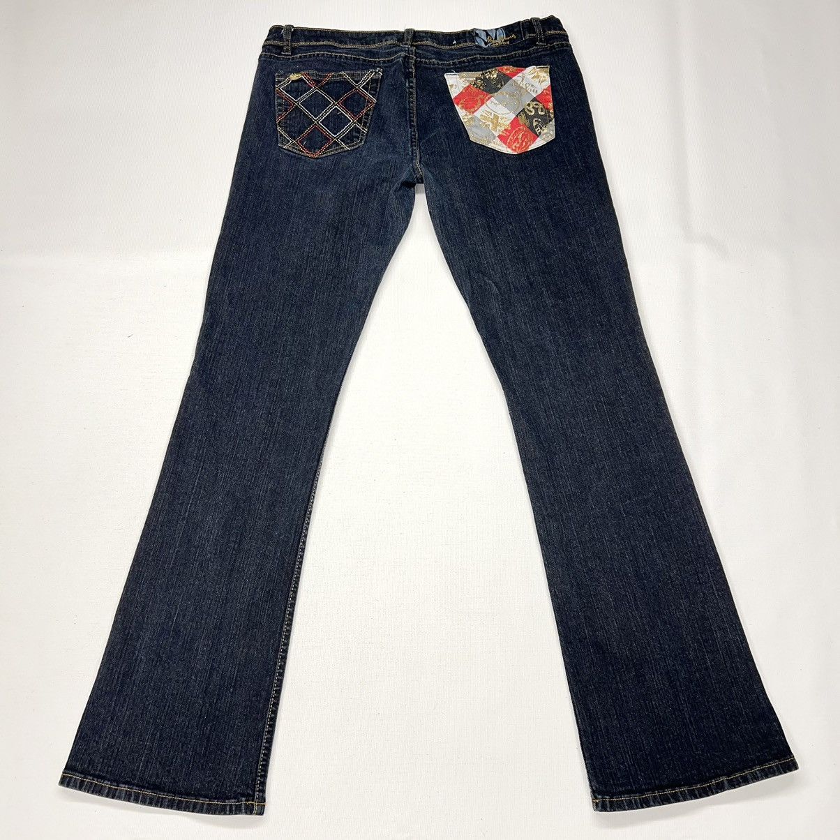 Pepe Jeans × Vintage VTG Pepe Jeans Blue Flared Bootcut London Pocket Patch Y2K Size 34" / US 12 / IT 48 - 1 Thumbnail