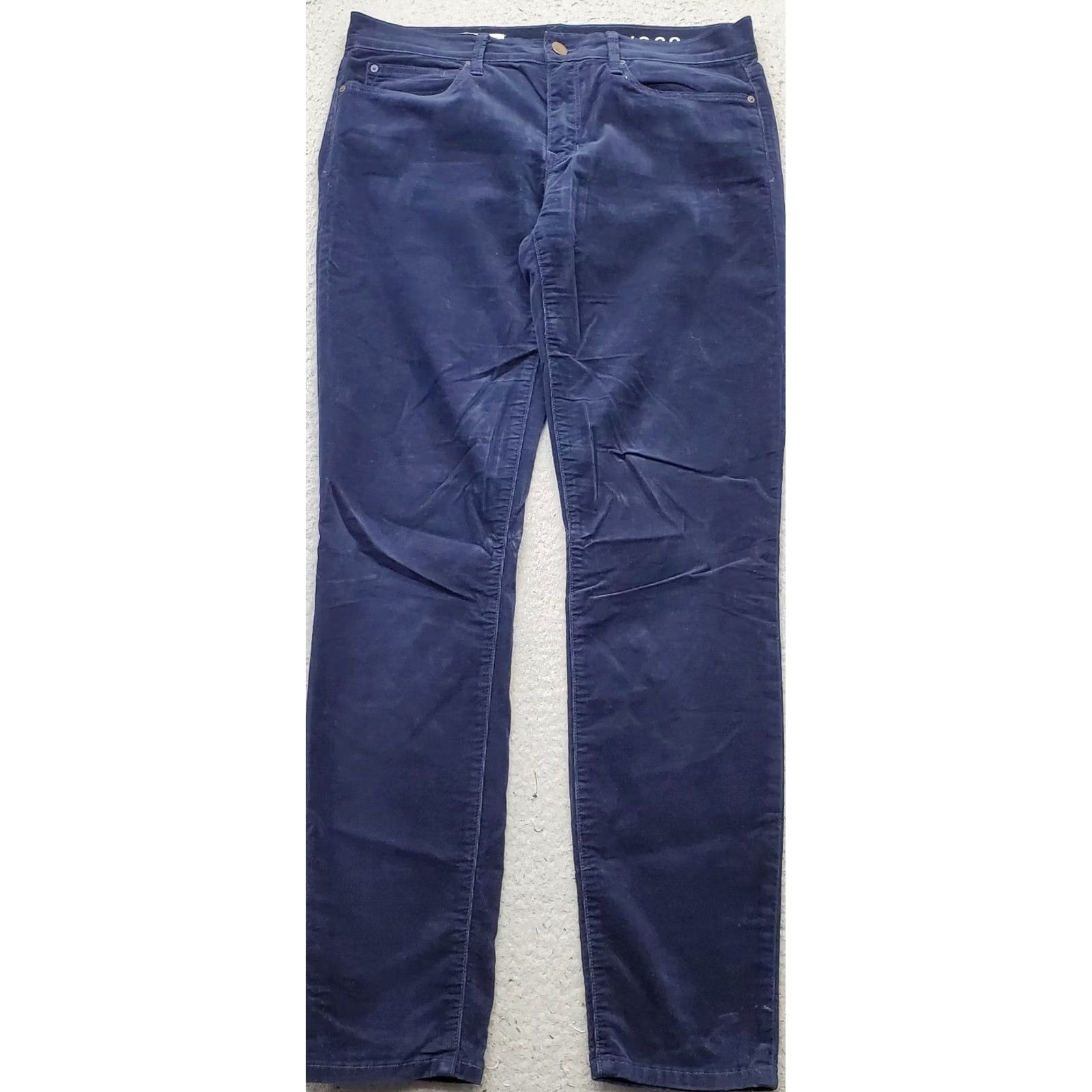 Gap Gap 1969 Legging Pants Womens Navy Corduroy Stretch Flat Front Skinny Size 28R Everyday Wear Mens? Size 28" / US 6 / IT 42 - 2 Thumbnail