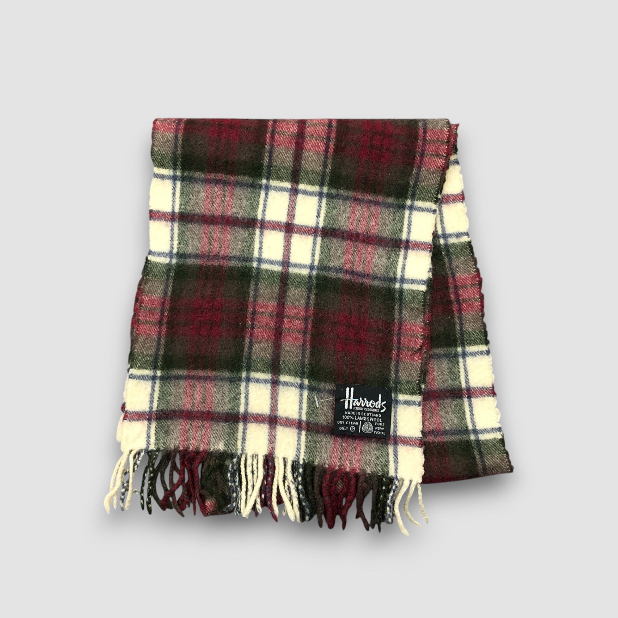 Harrods Vintage Harrods Scarf Muffler Wool Cashmere Scarves Size ONE SIZE - 2 Thumbnail