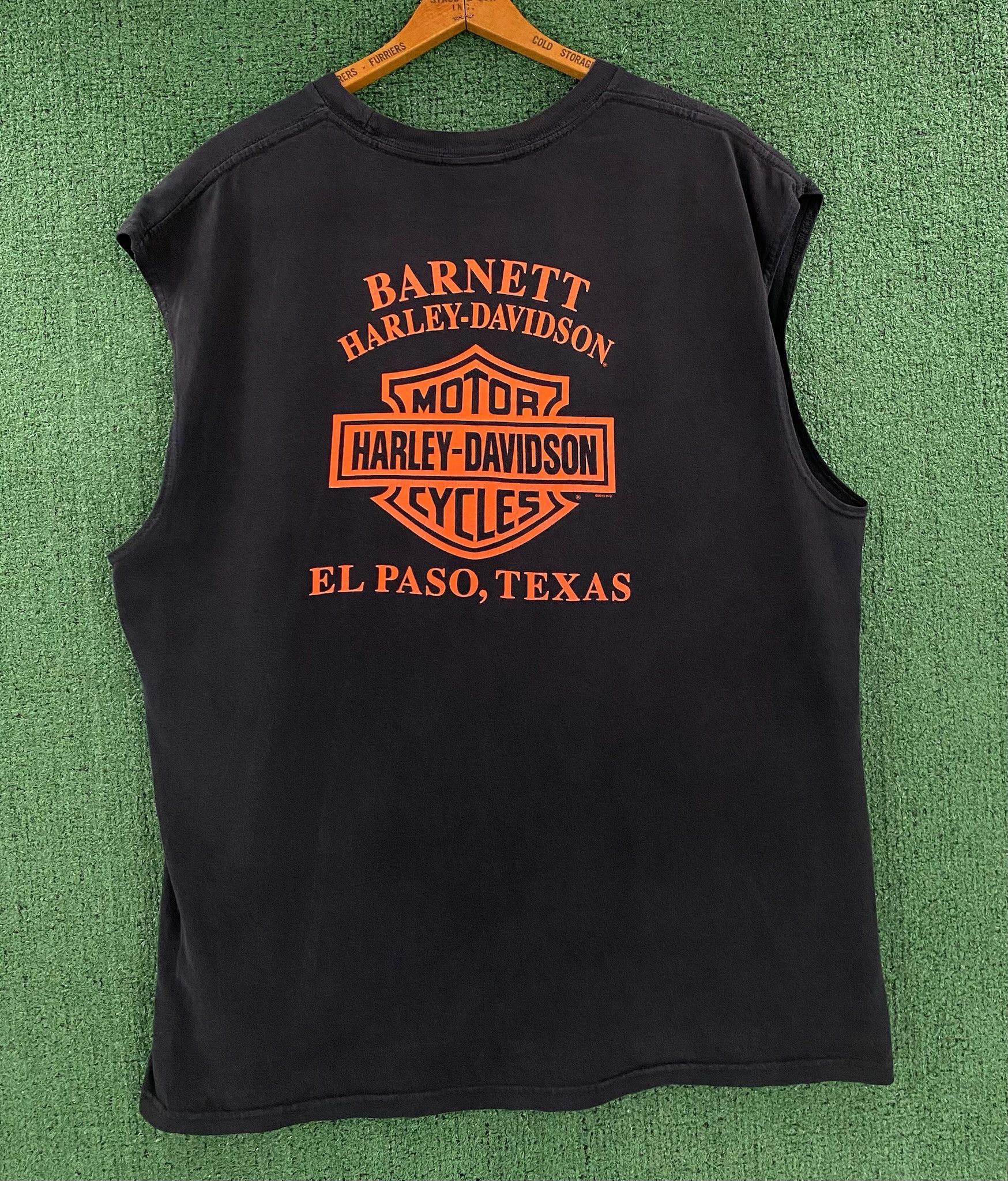 Harley Davidson Harley Davidson Biker Skull Flames Sleeveless T-Shirt XL Size US XL / EU 56 / 4 - 6 Thumbnail