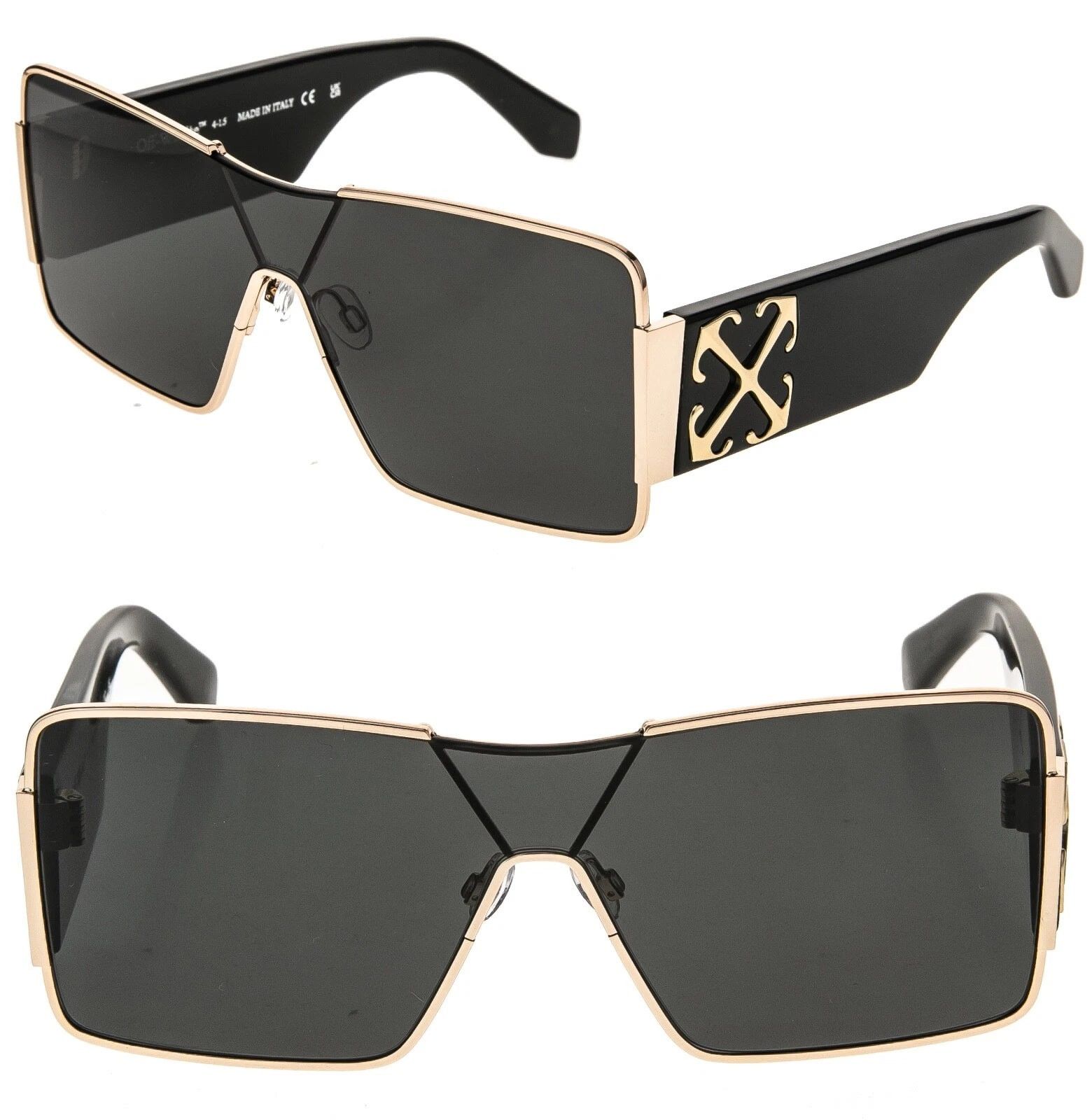 Off-White OFF-WHITE 14G OERI14G ASPEN Black Gold Unisex Mask Large Size ONE SIZE - 1 Thumbnail