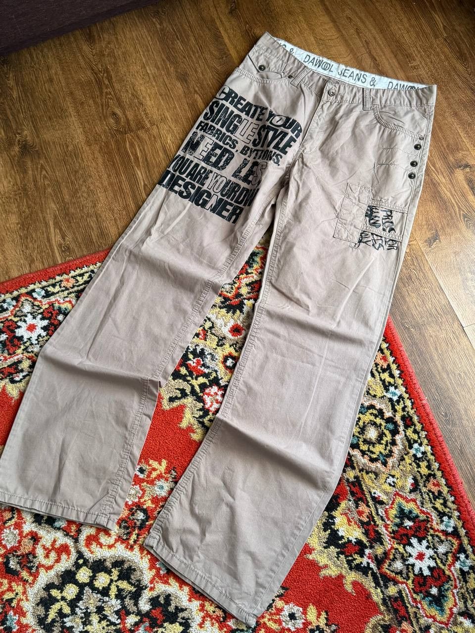Hedi Slimane 2000s Retro Archive Hedi Slimane Dior Baggy Streetwear Pants Size US 32 / EU 48 - 3 Thumbnail