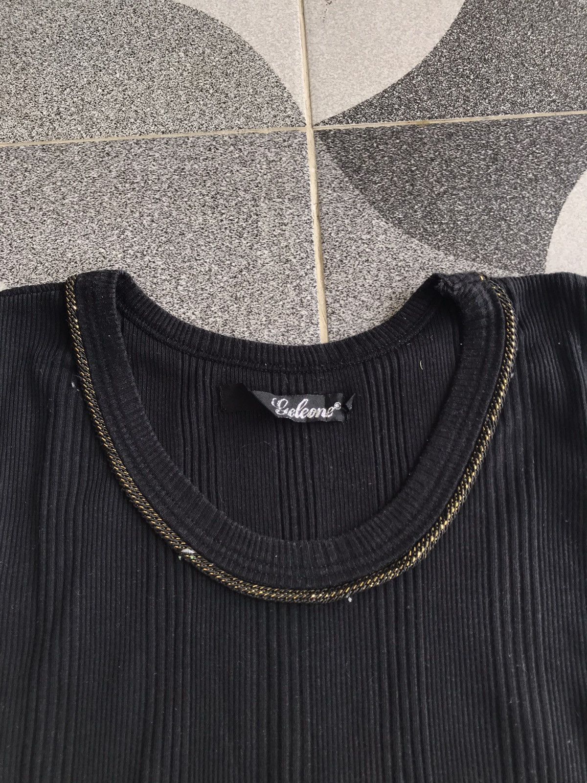 If Six Was Nine × Japanese Brand × Le Grande Bleu (L.G.B.) Y2K Geleone Gold Necklace Sleeveless Size US L / EU 52-54 / 3 - 3 Thumbnail