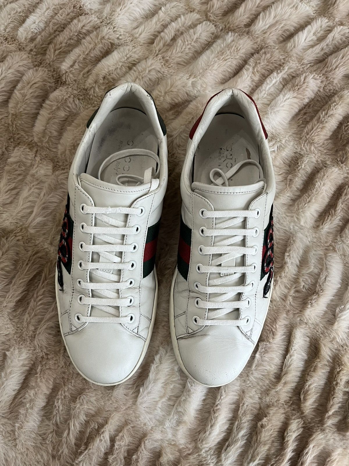 Gucci Men's Gucci Ace Embroidered Snake Size US 9.5 / EU 42-43 - 6 Thumbnail