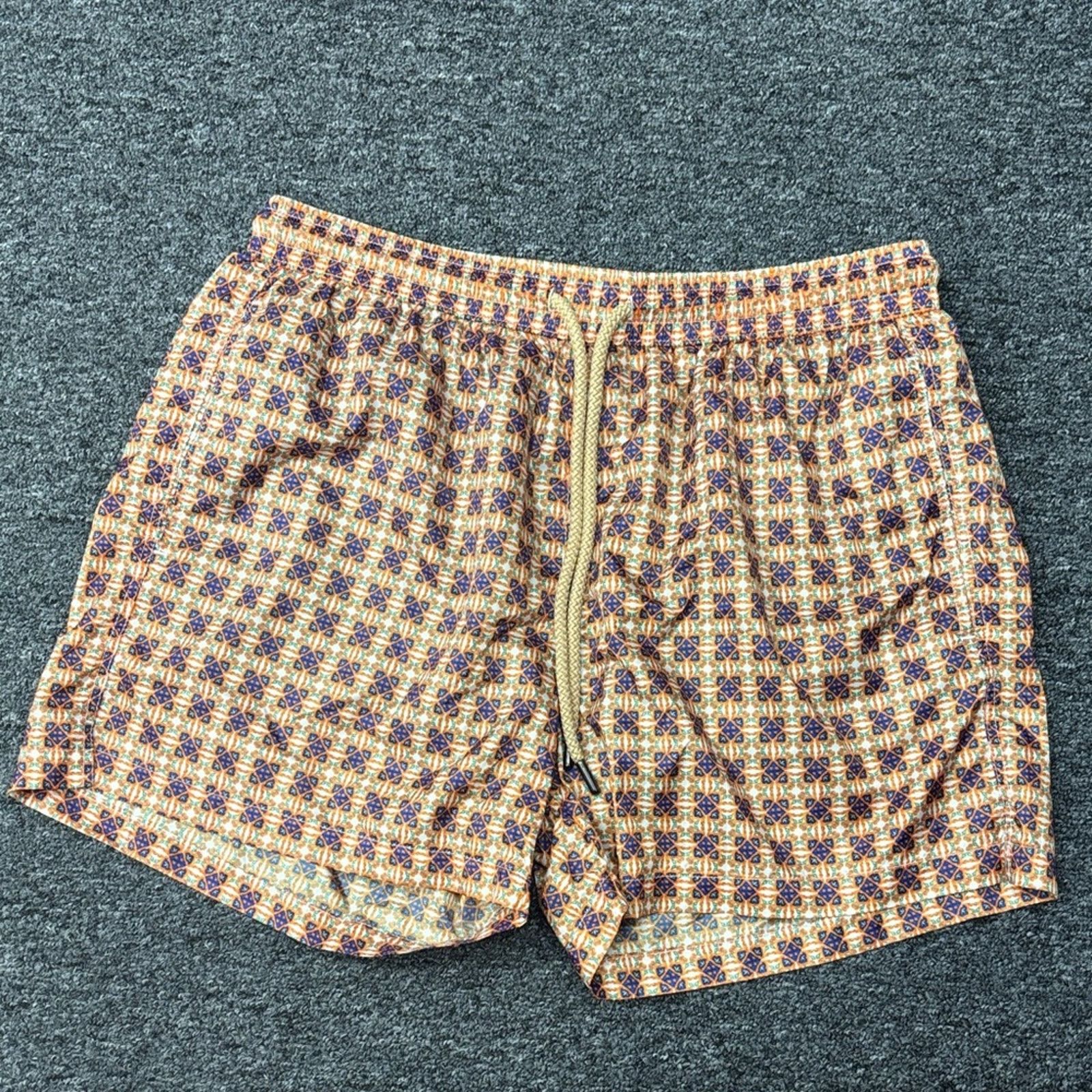 Other NWT FEFE Men's Tan and Purple Patterned Swim Trunks Size XL Size US 40 / EU 56 - 1 Thumbnail