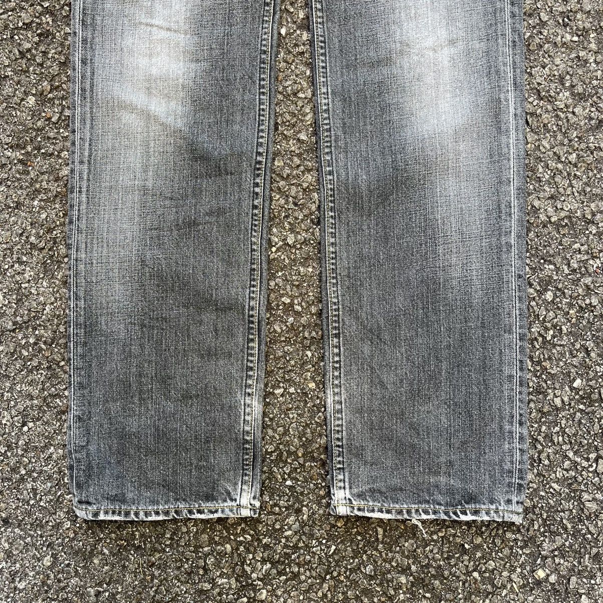 Levi's Vintage Levi’s 502 Black Faded Distressed Denim Jeans Pants Size US 29 - 2 Thumbnail