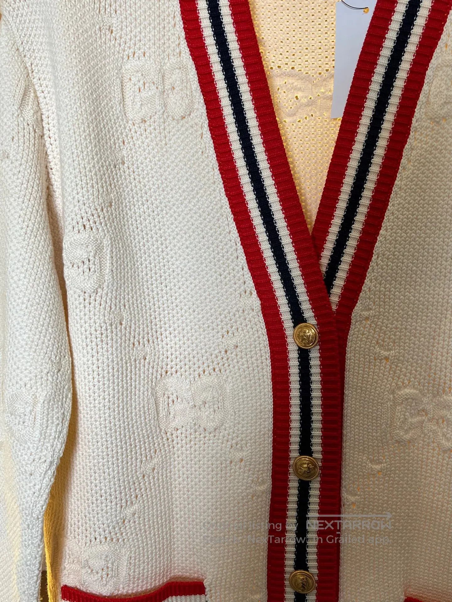 Gucci Guicci Knit Printed Cardigan| Size US XS / EU 42 / 0 - 3 Thumbnail