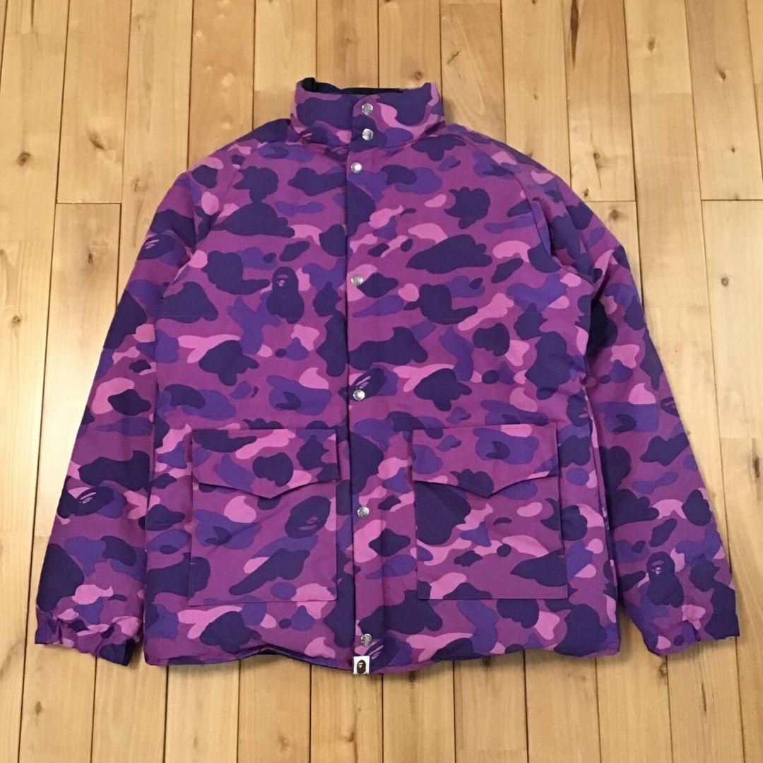 Bape × Nigo 🔥Reversible🔥 BAPE Puffer Down jacket purple camo x blue camo Size US L / EU 52-54 / 3 - 2 Thumbnail