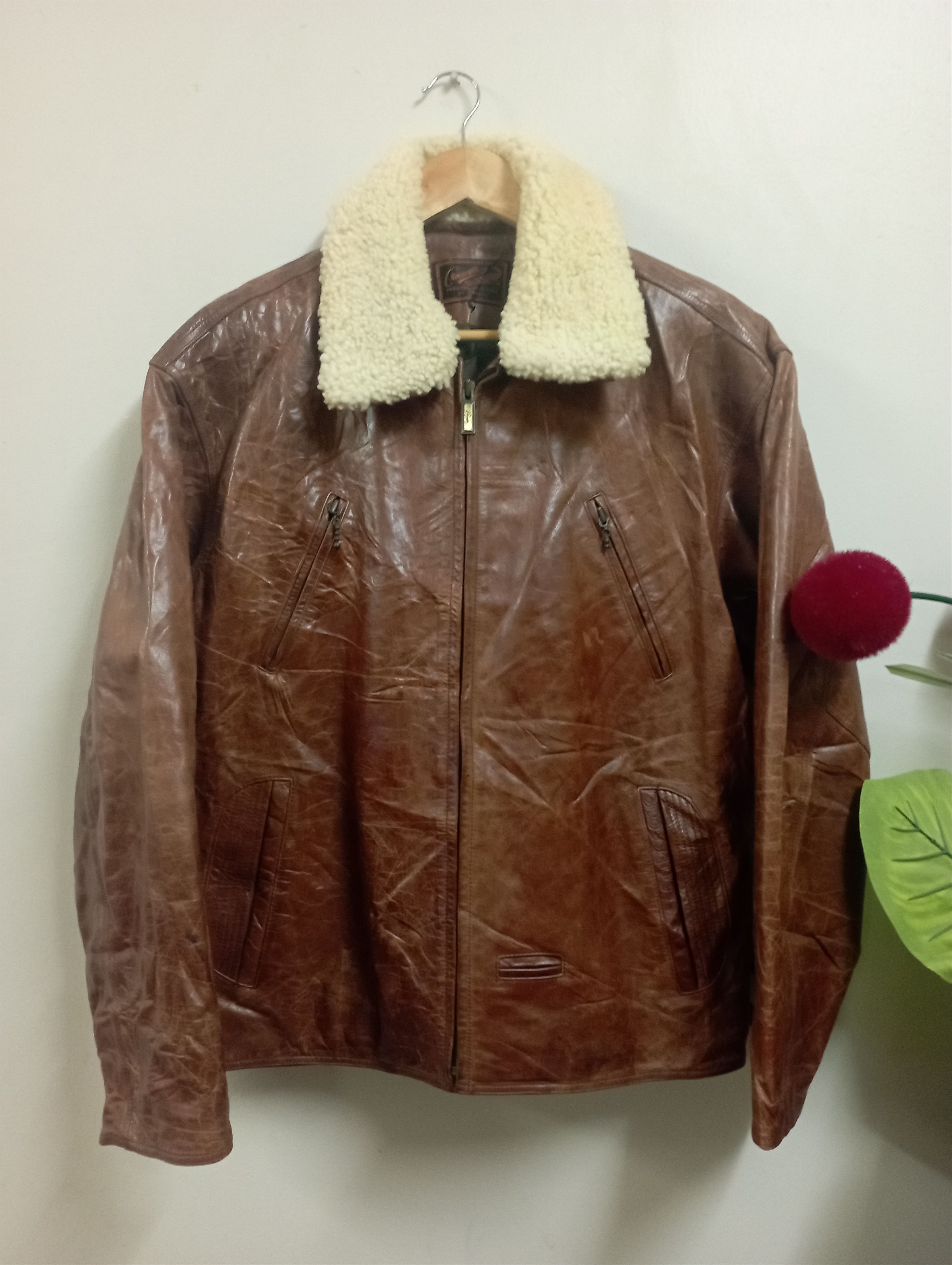 Vintage Crocodile Leather Jacket