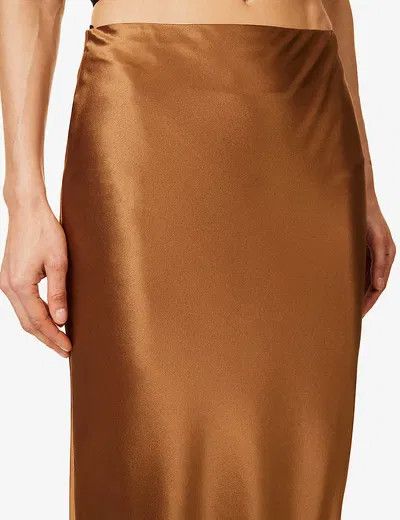 Saint Laurent Paris o1y0126 Maxi Skirt in Camel Size 28" / US 6 / IT 42 - 4 Thumbnail